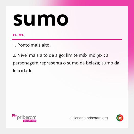 Significado de sumo